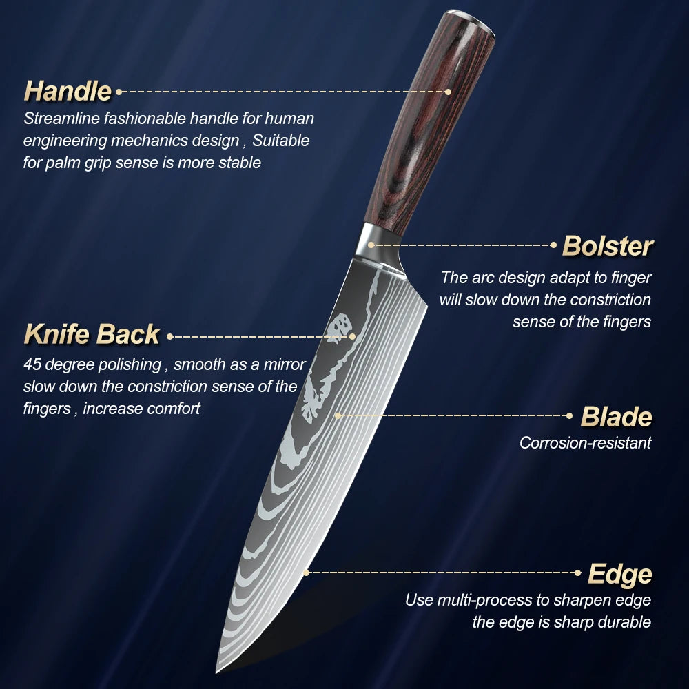 Japanese Kitchen Knives Set