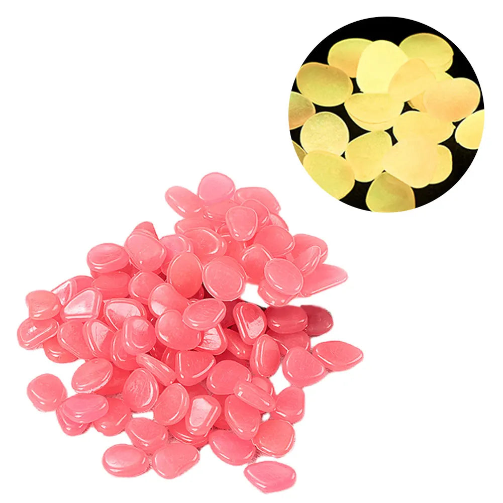 Garden Glow In The Dark Pebbles Stones Rocks For Yard And Walkways Decor