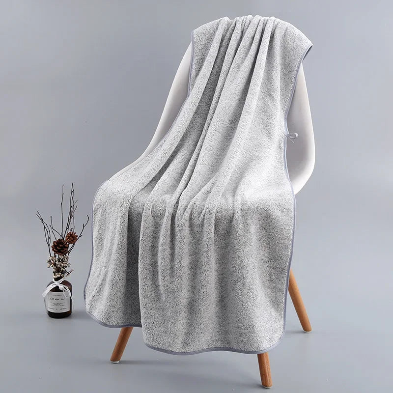 Bamboo Charcoal Coral Velvet Bath Towel