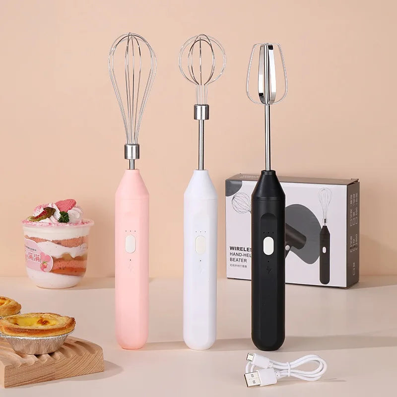 Electric Milk Frothier Handheld Egg Beater