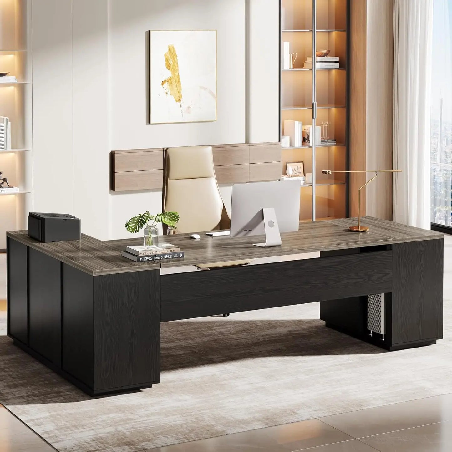 L-Shaped Executive Desk