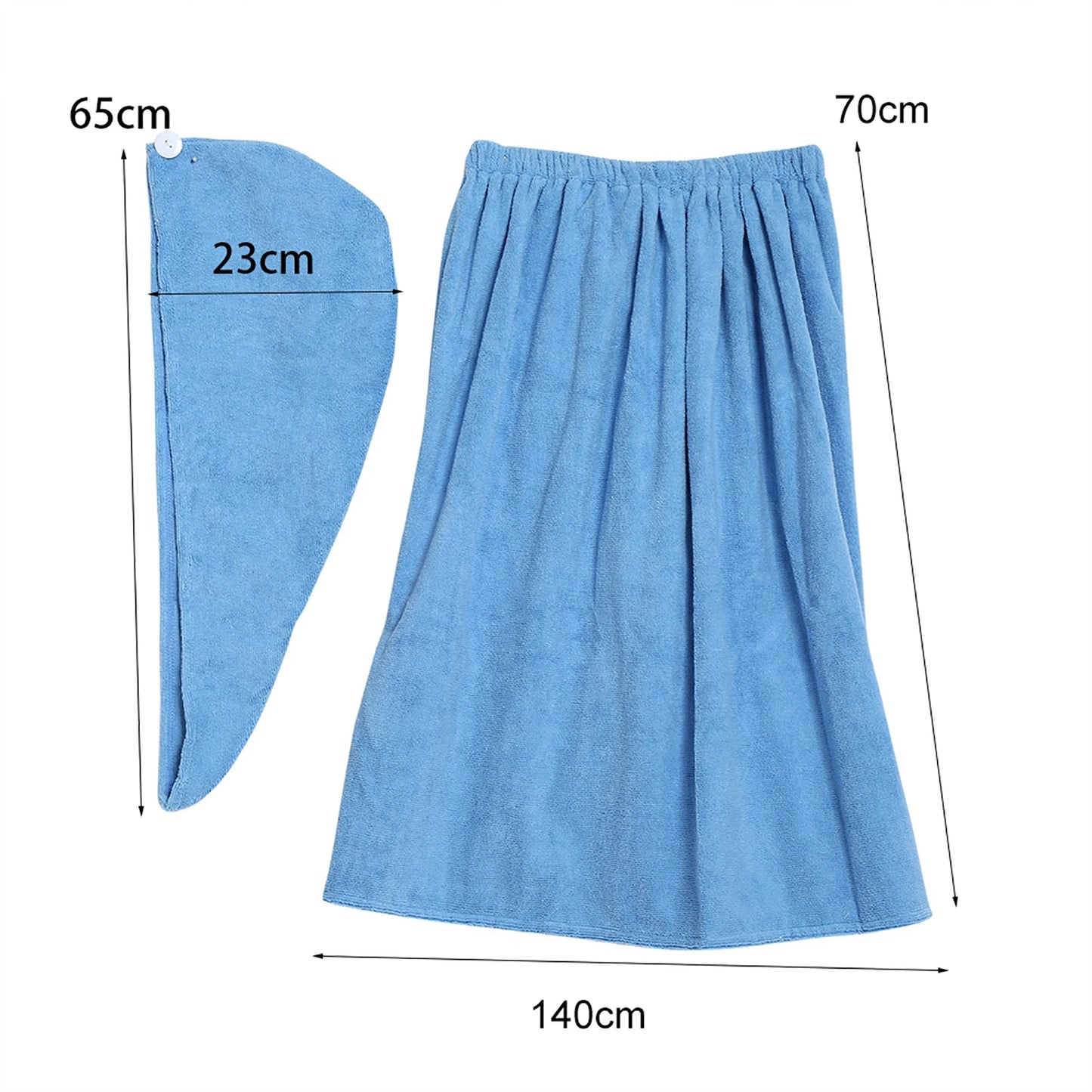 Women Wearable Bathrobe Towel