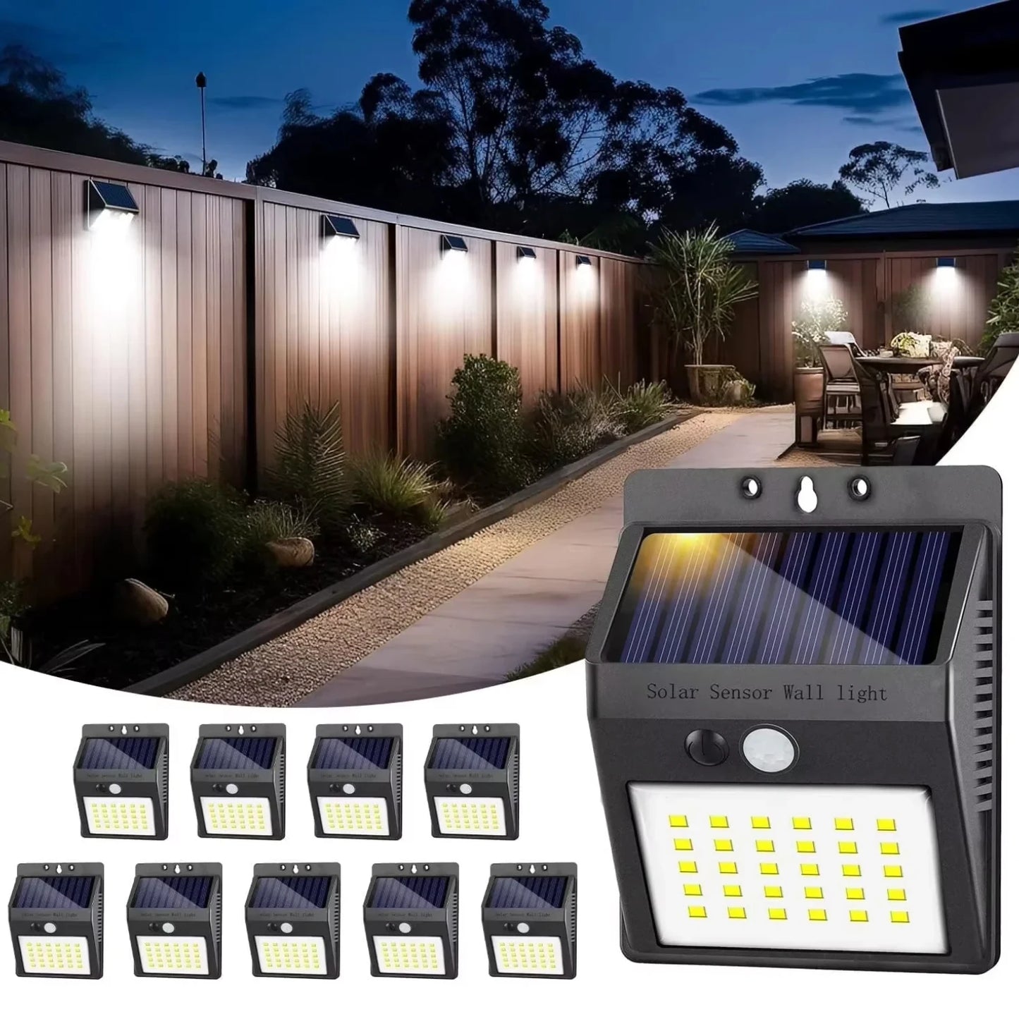 Wall Waterproof Solar Outdoor Lights