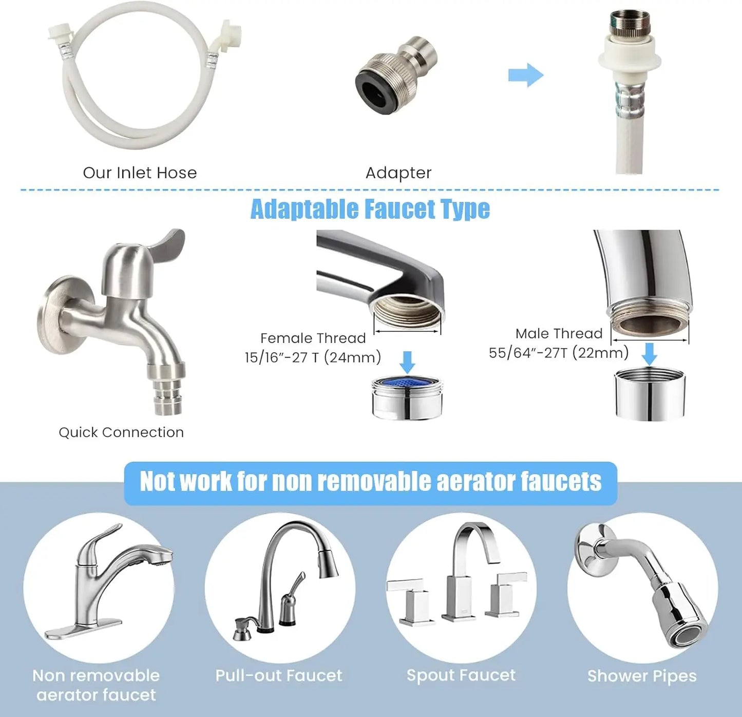Full Automatic Washer and Dryer Combo with Built-in Pump Drain