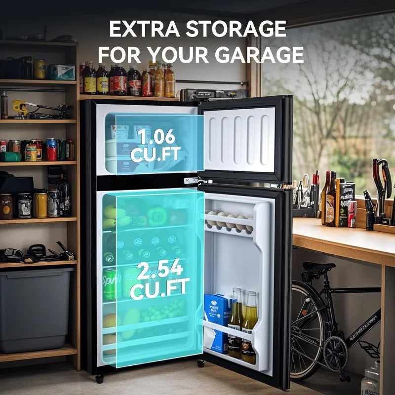 Fridge with Freezer with 6 Level Thermostat