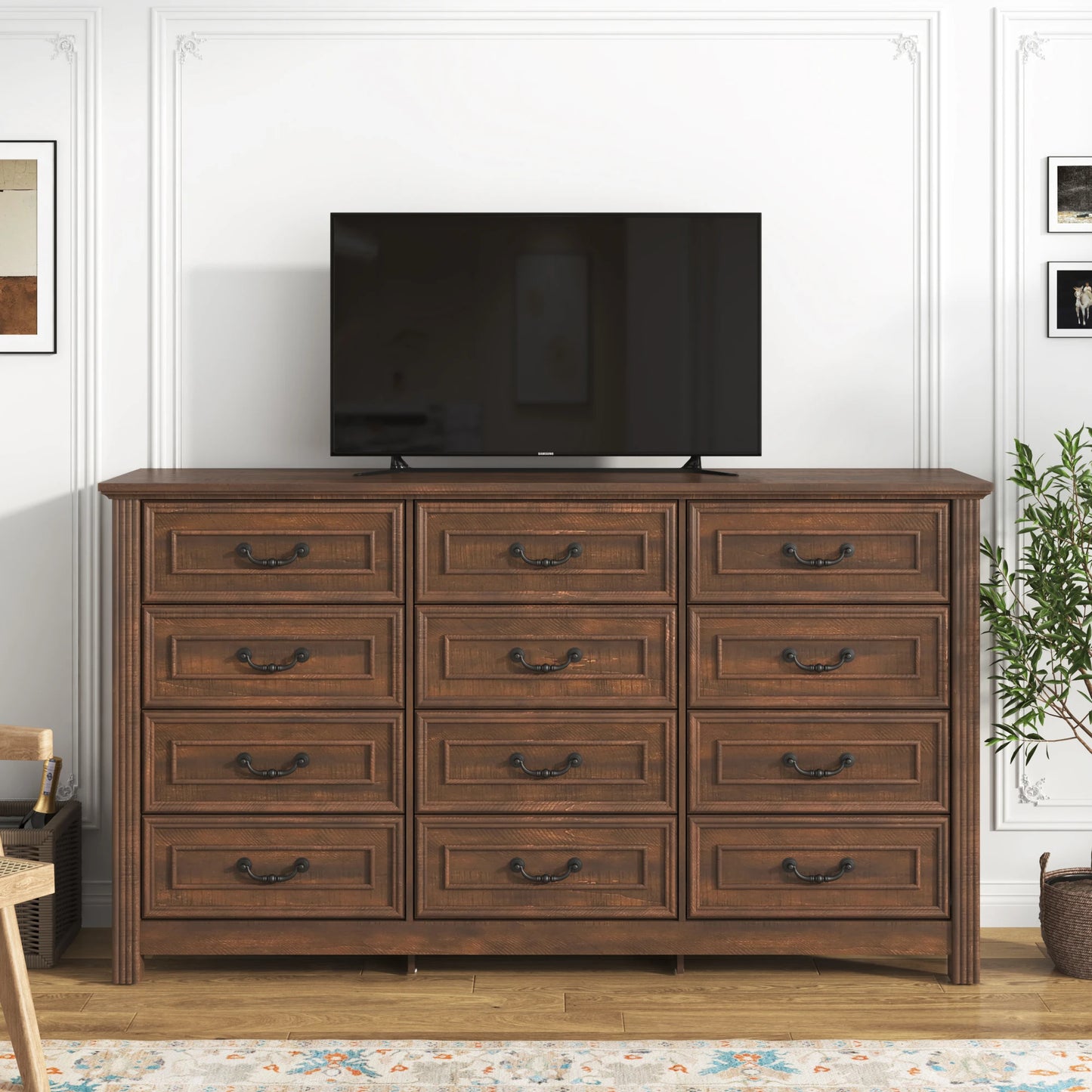 Bedroom Large Dresser with 12 Drawers