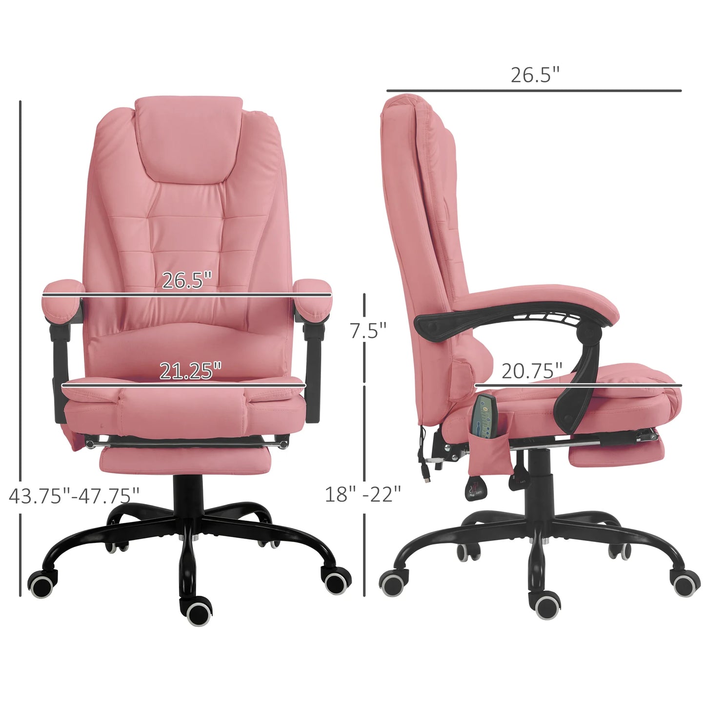 High Back Vibrating Massage Office Chair