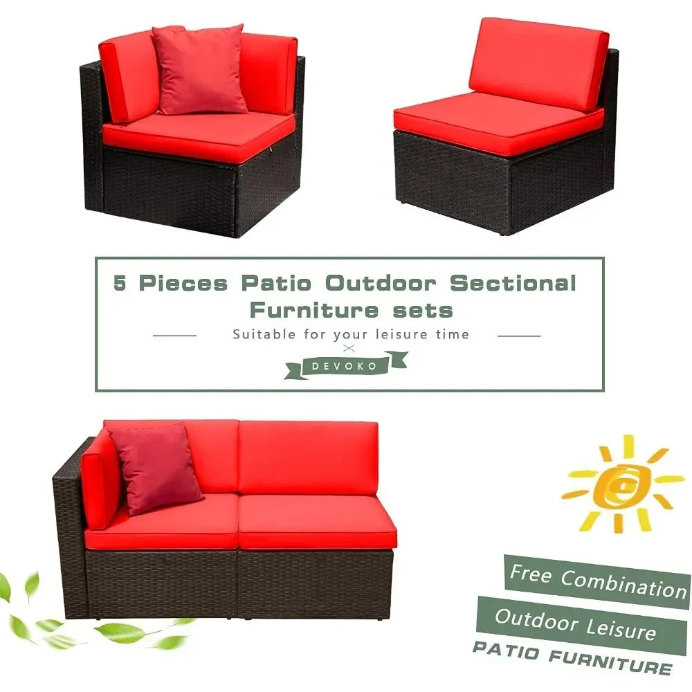 Patio Furniture Sofa Sets - All-Weather Sofa