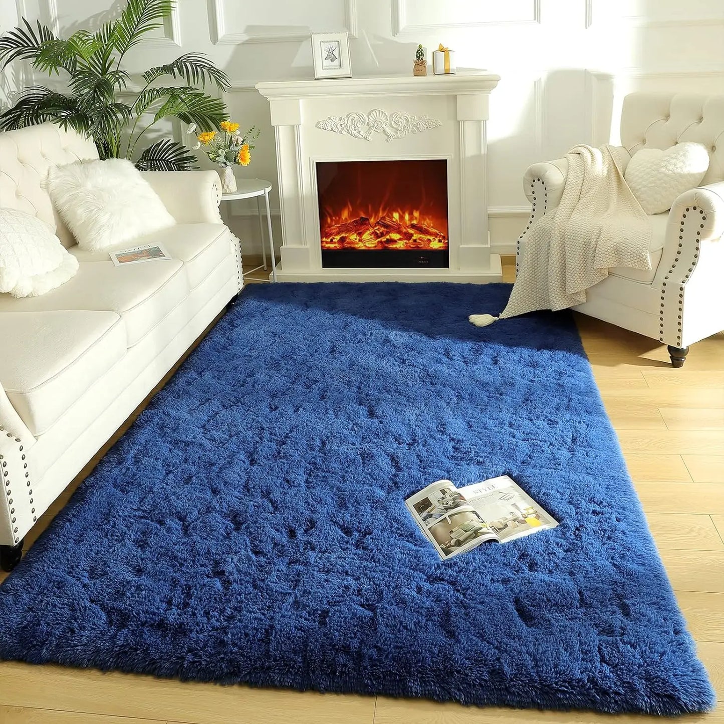 Fluffy Rugs Non Slip Rugs for Hardwood Floors Room Decor