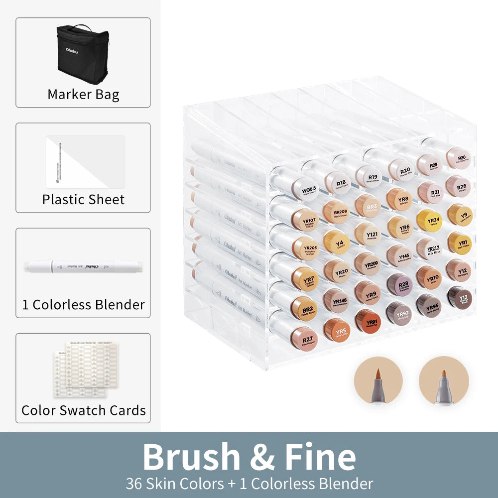 Marker Pen Set Color Dual Tips