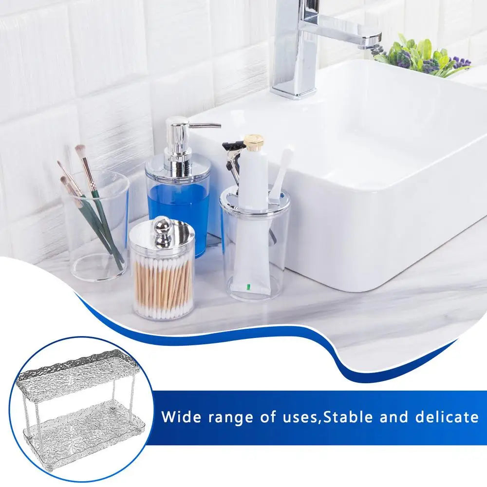 Bathroom Acrylic Vanity Storage Rack