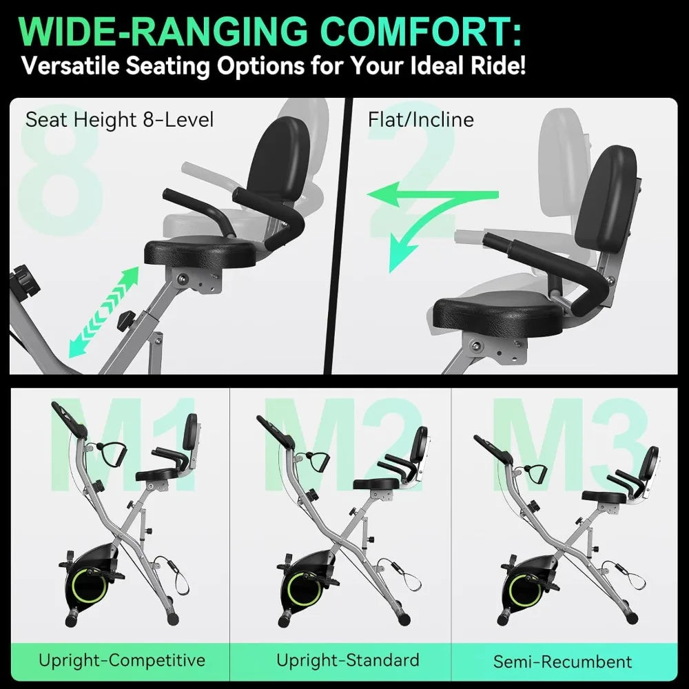 Stationary Foldable Exercise Bike