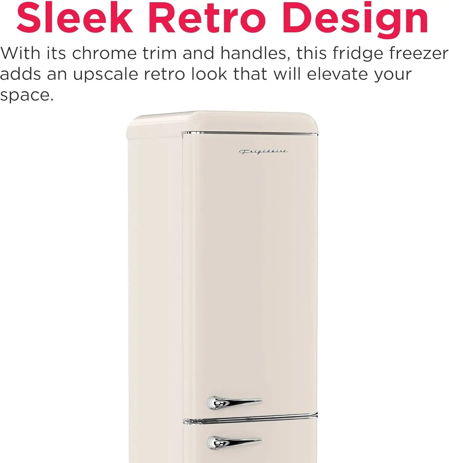 Retro Style Fridge with Bottom Freezer