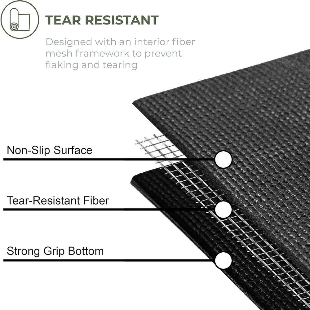 Non-Slip, Anti-Tear Exercise Mats