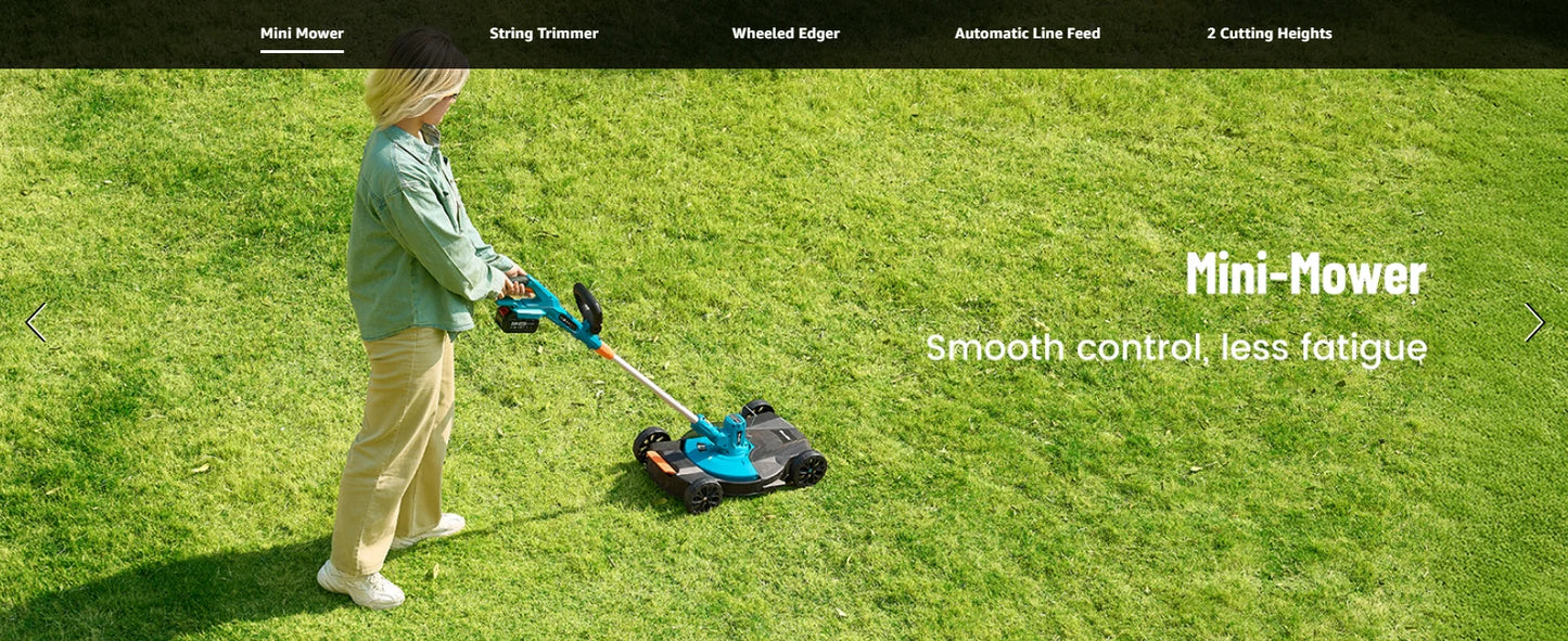 Electric String Trimmer Leaf Blower Combo Kit