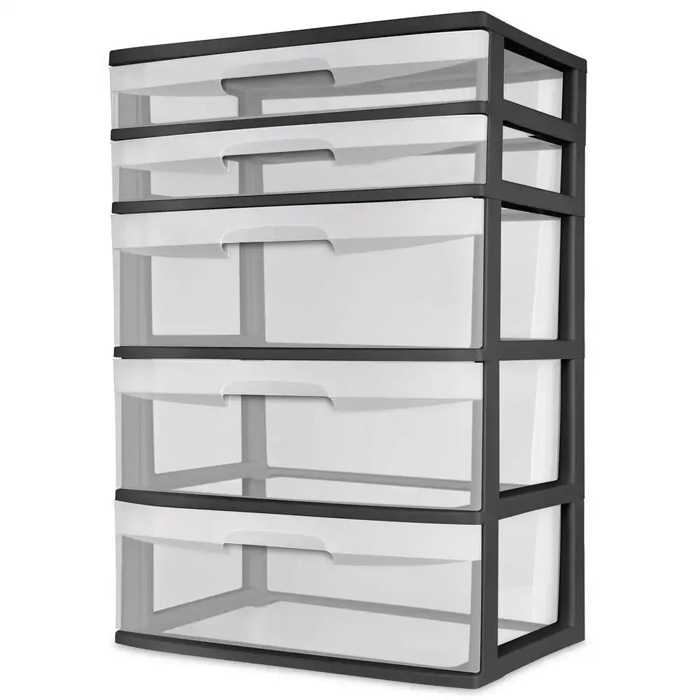 Plastic Wide Tower Organizer Storage Unit