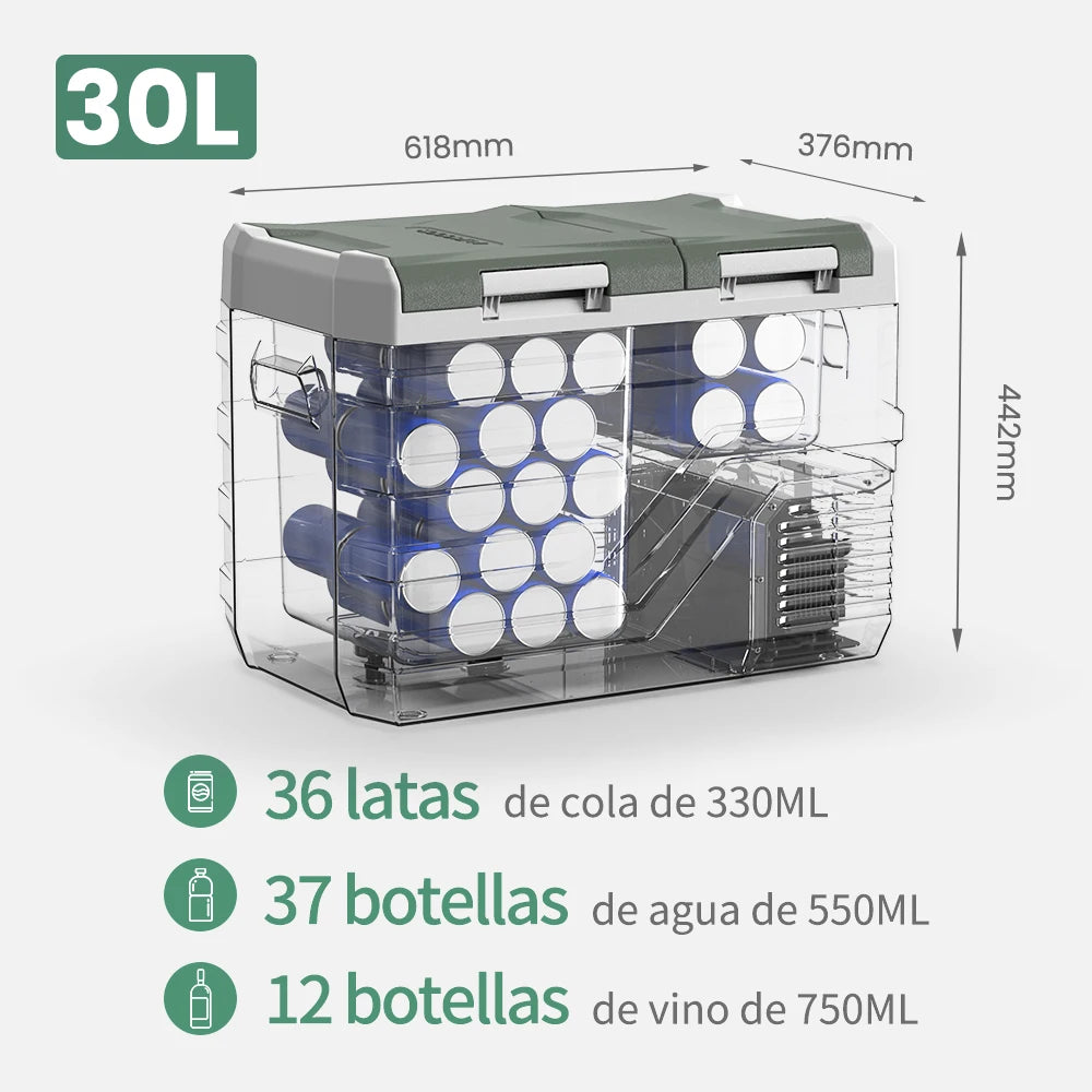 Portable Refrigerator Mini Fridge Freezer 12V Compressor Cooler for Camping