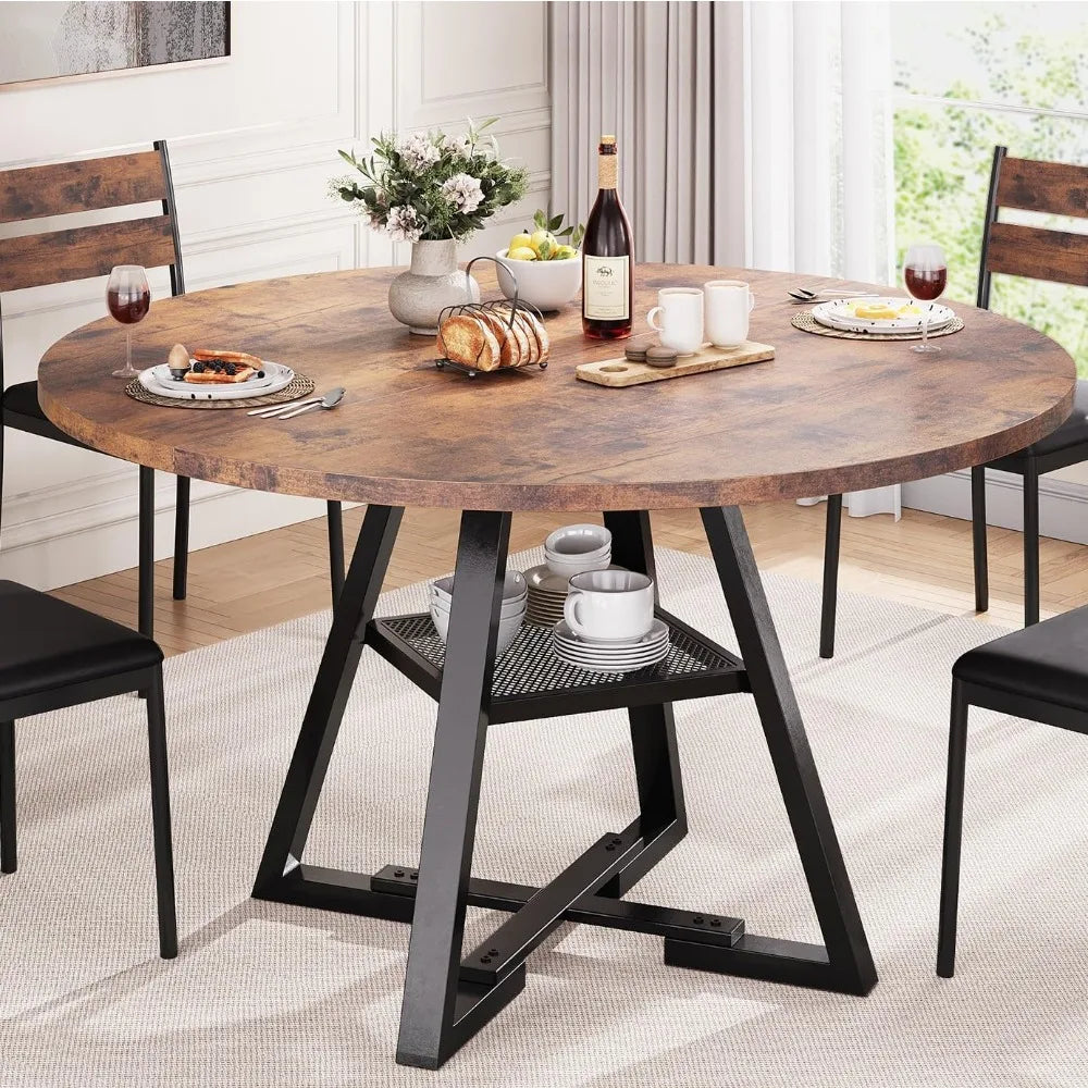 Dining Room Circle Dinner Pedestal Table