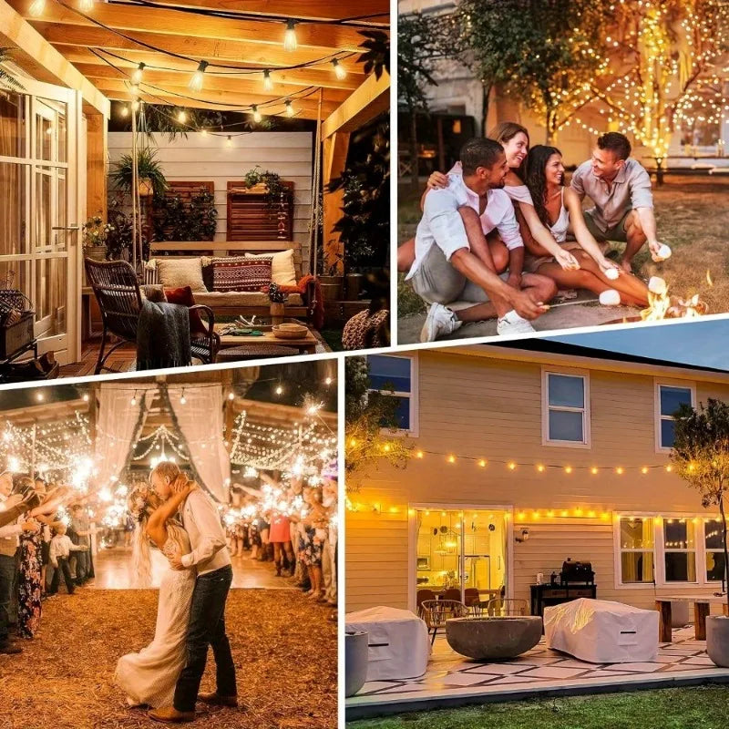 Patio String Lights Waterproof