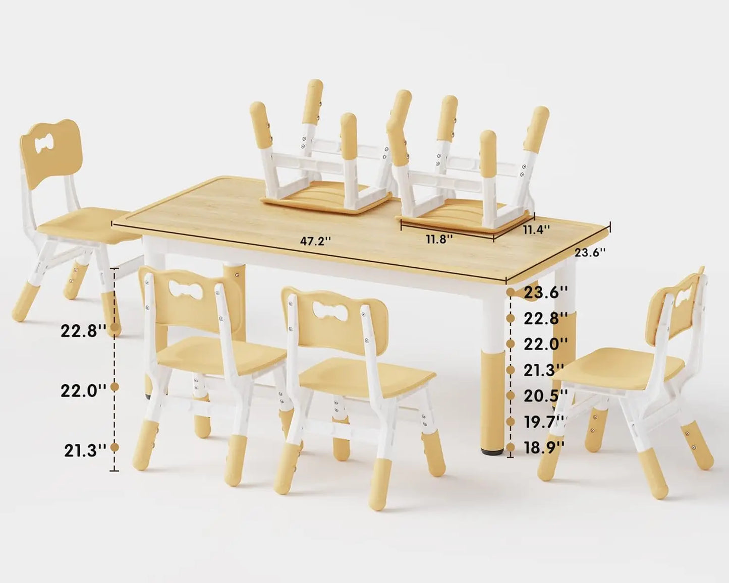 Desk and Chair Set Graffiti Desktop