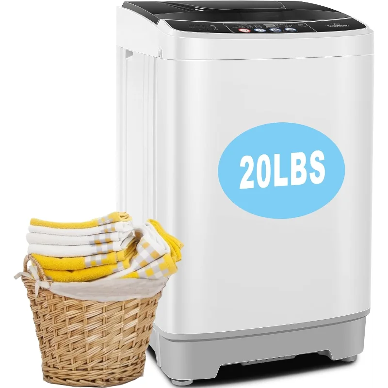 Portable Washing Machine and Dryer Combo with Drain Pump