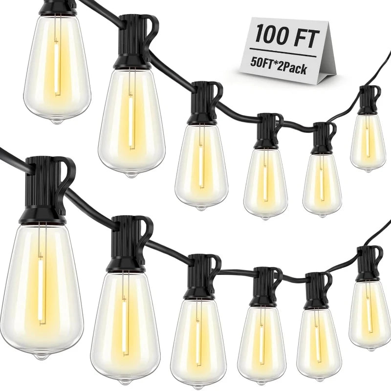 Patio String Lights Waterproof
