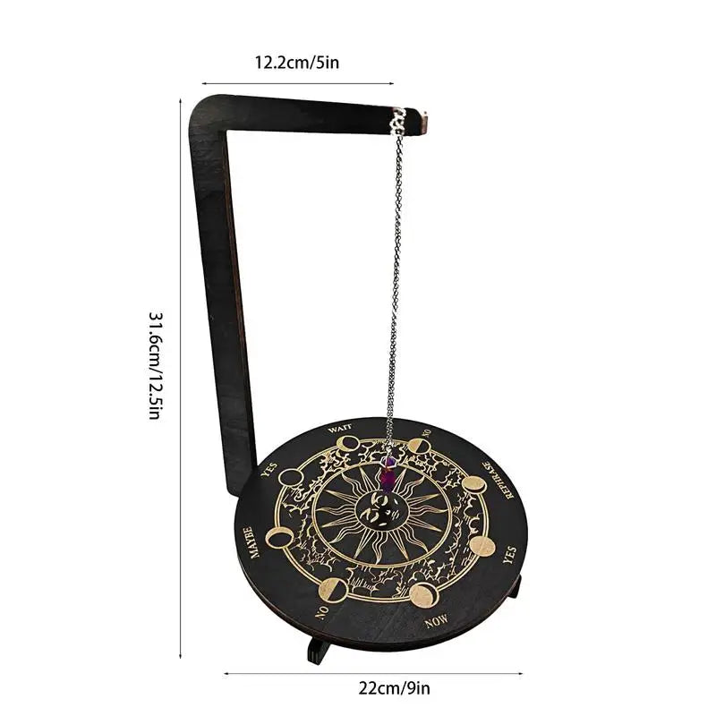 Wooden Witch Pendulum Decorative