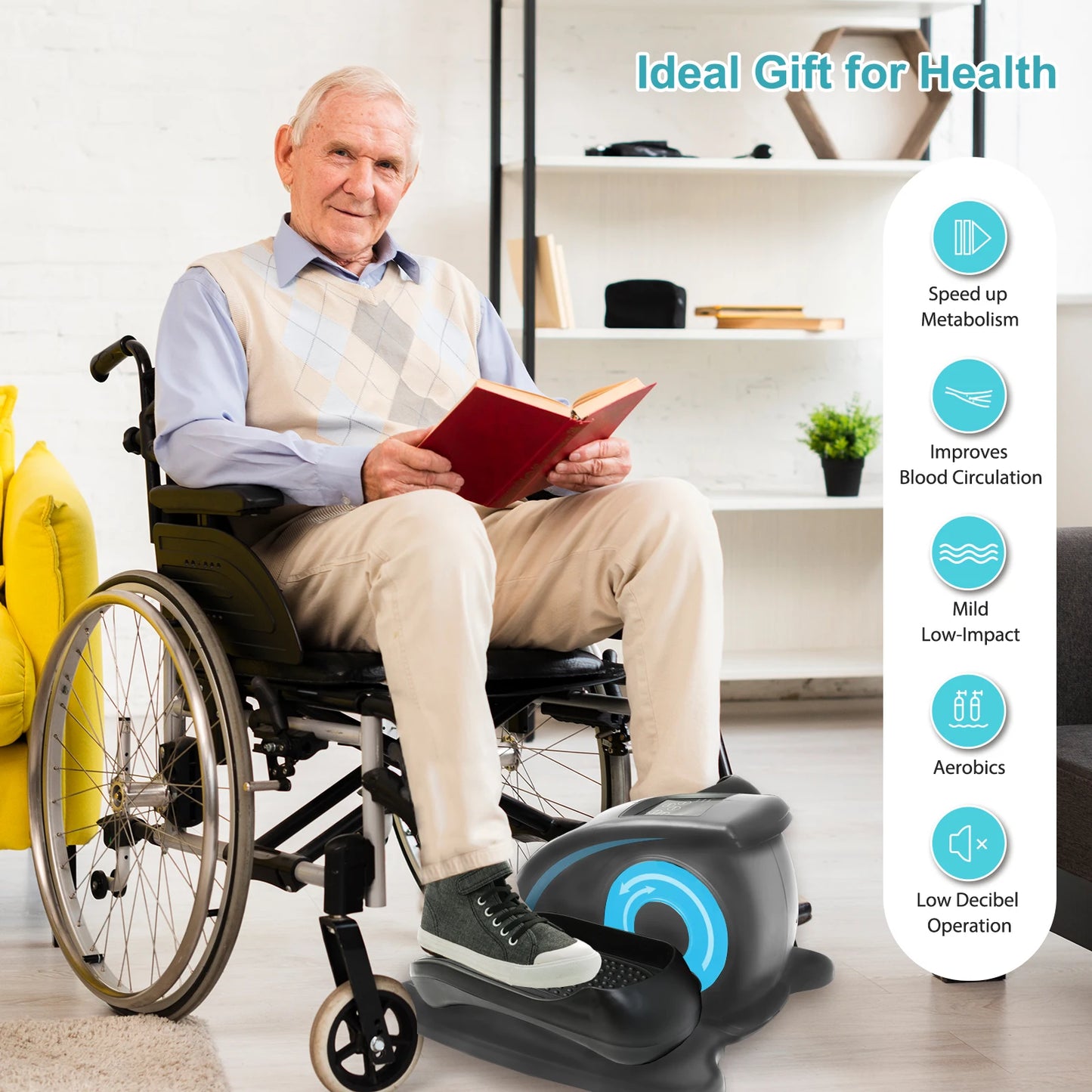 Electric Elliptical Machine Pedal Exerciser