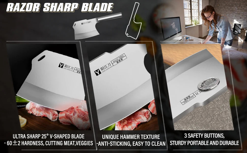Butcher Special Axe Chopping Bone Knife