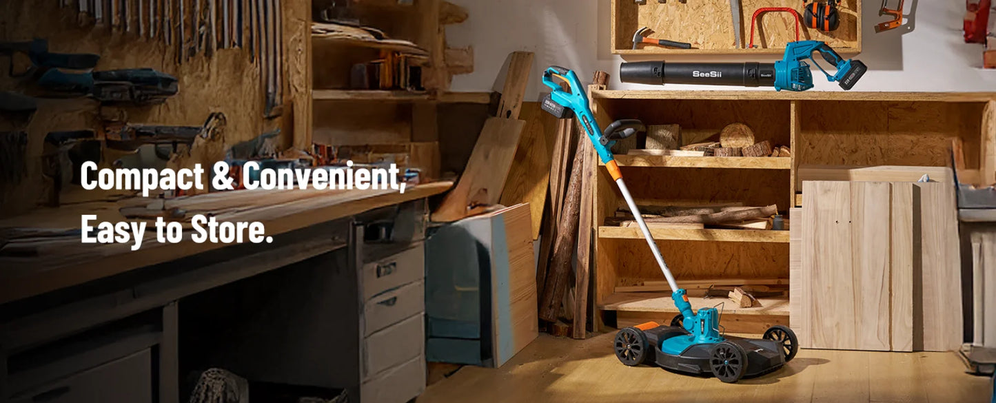 Electric String Trimmer Leaf Blower Combo Kit