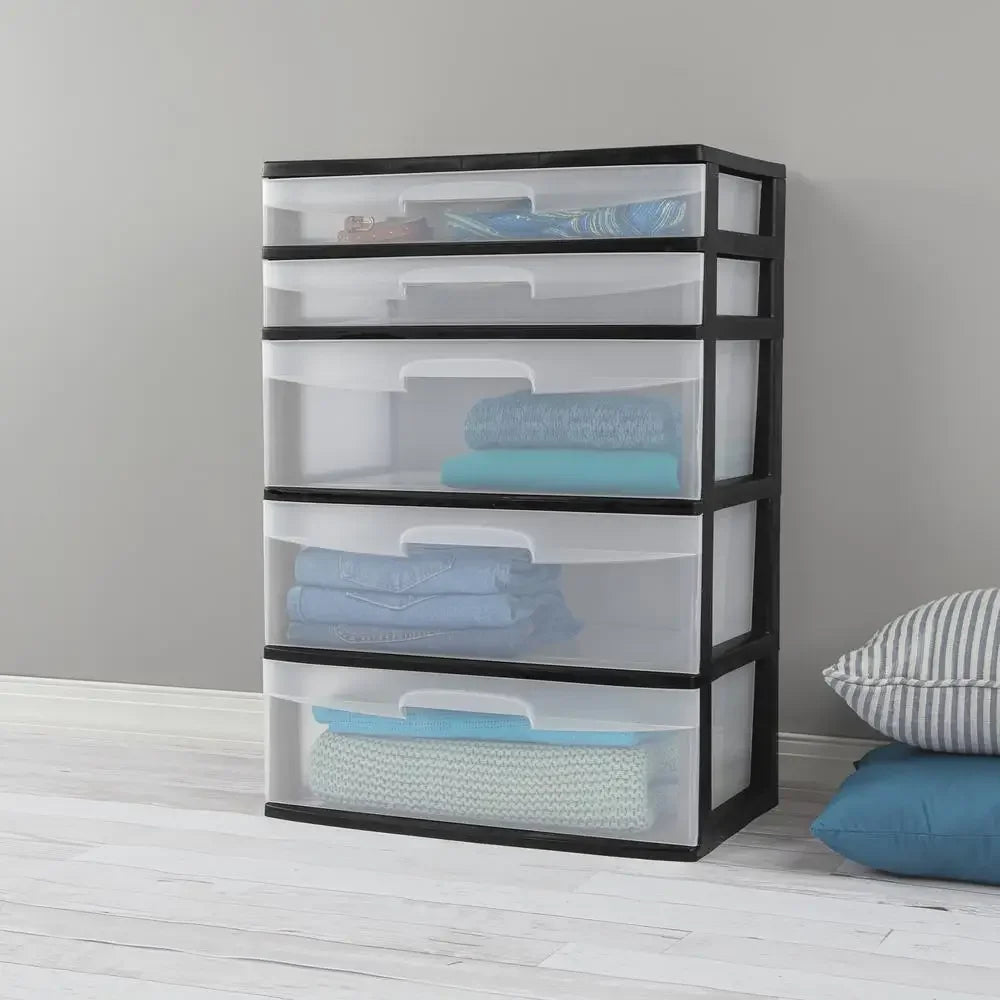 Plastic Wide Tower Organizer Storage Unit