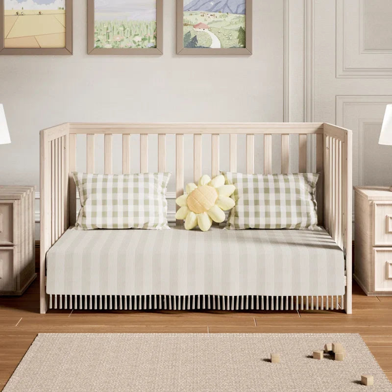 Baby Convertible Crib With Removable Wheels