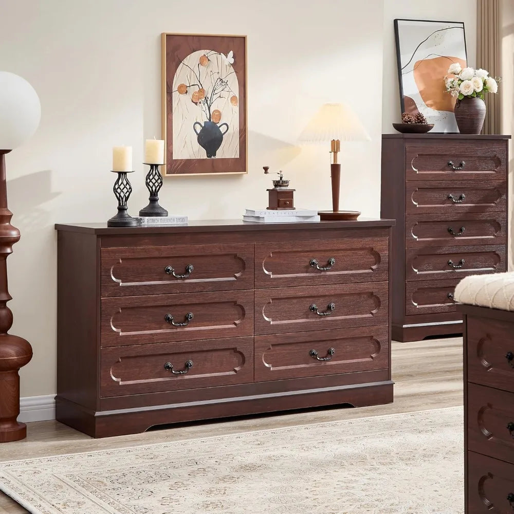 Farmhouse Cherry Wood Dresser