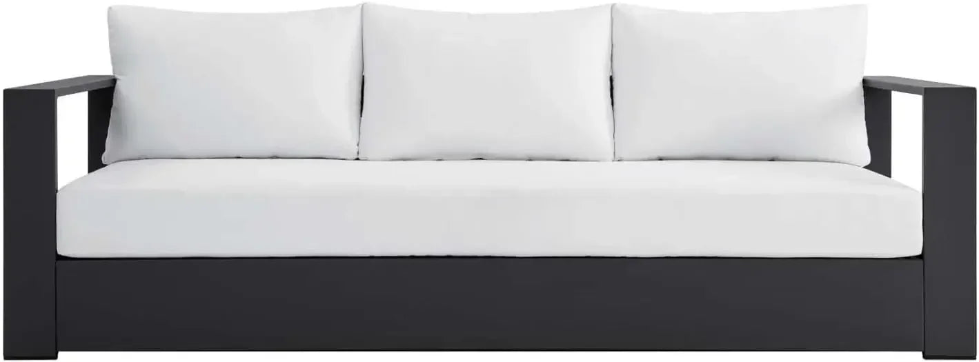 Tahoe Outdoor Patio Powder-Coated Aluminum Sofa