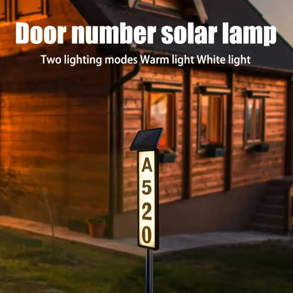 Front Patio House Number LED Light