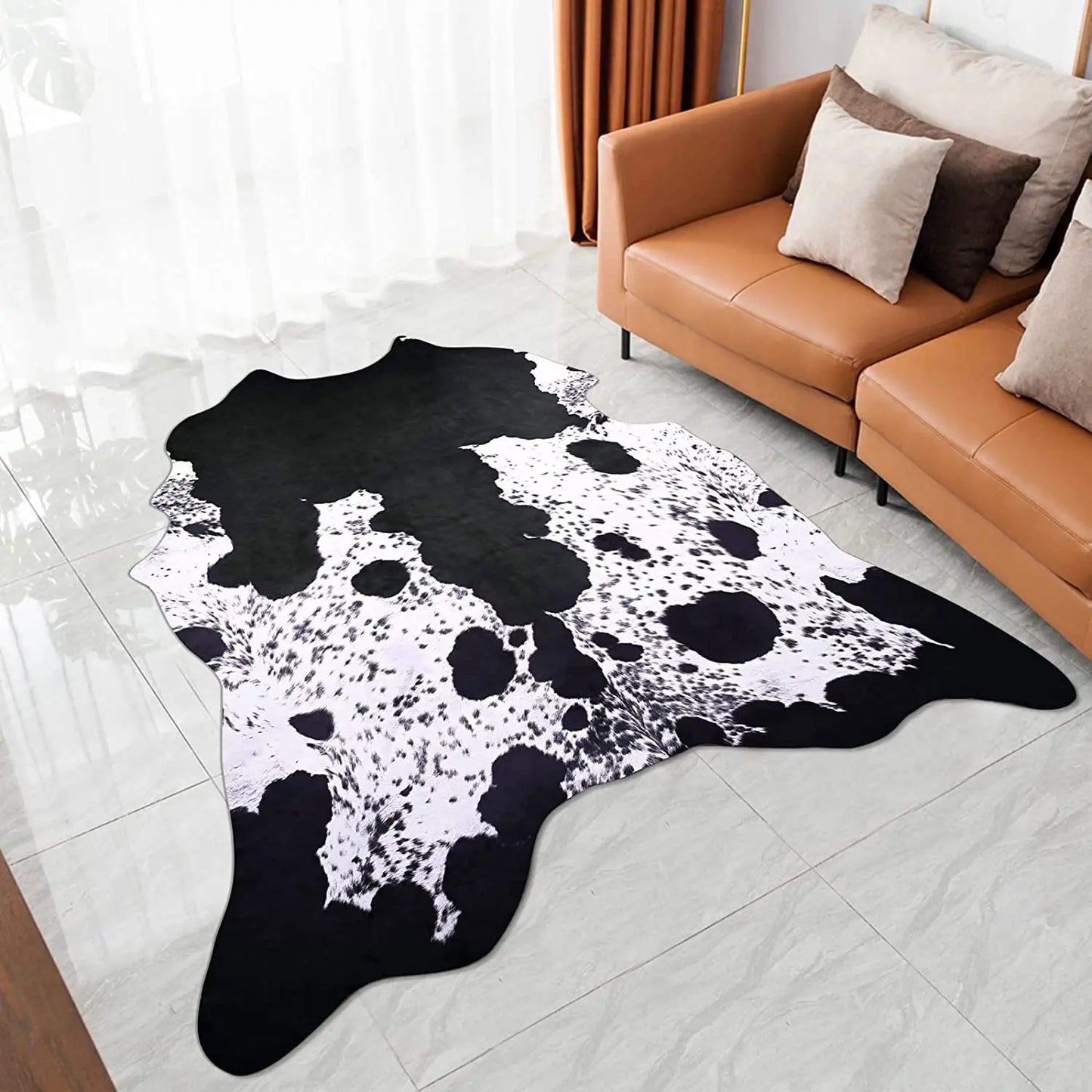 American style Animal Print Rug faux fur