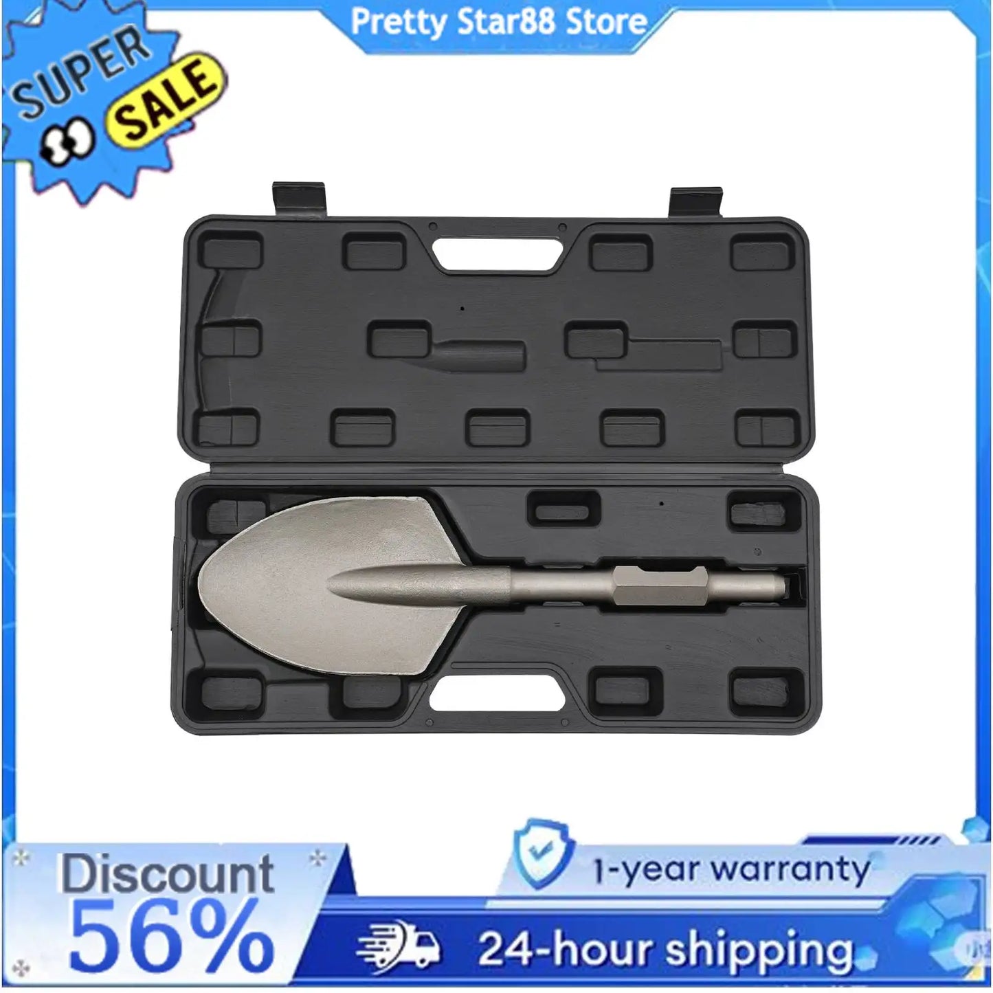 Large Size Clay Spade Shovel Chisel for Concrete/Brick Walls and Stone
