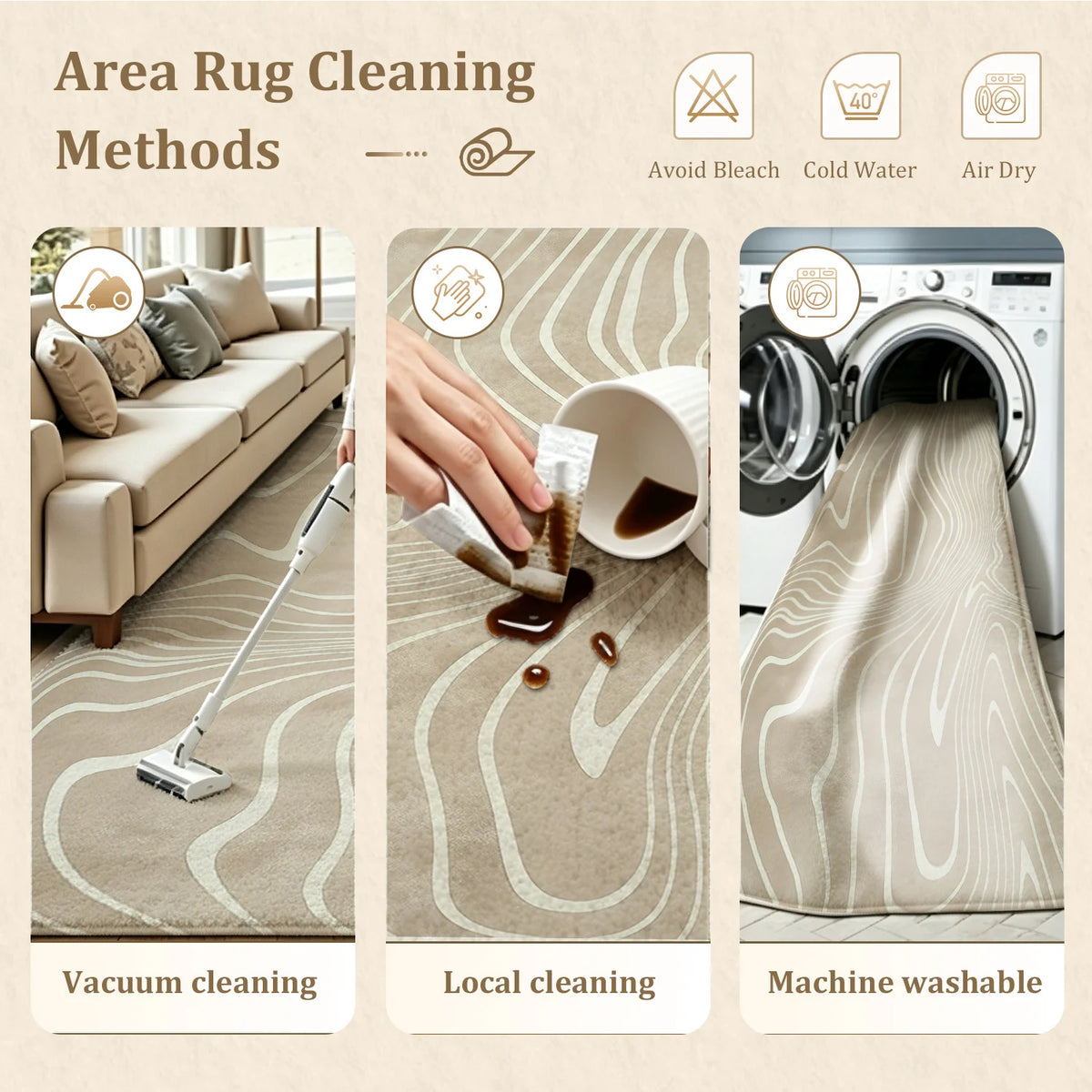 Soft Velvet Low Pile Large Indoor Area Rug