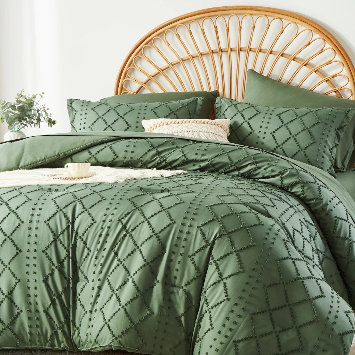 Tufted Boho Comforter Set