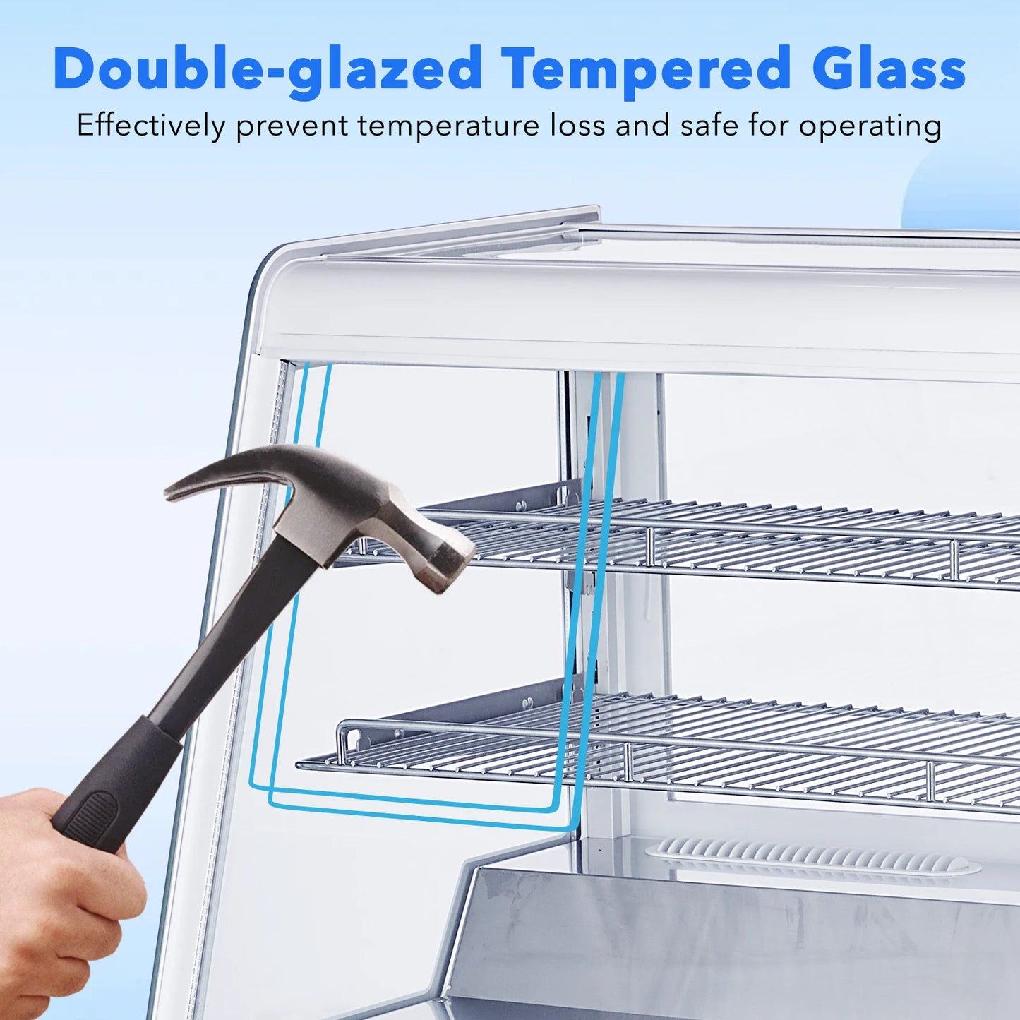 Display Counter top Refrigerator Case