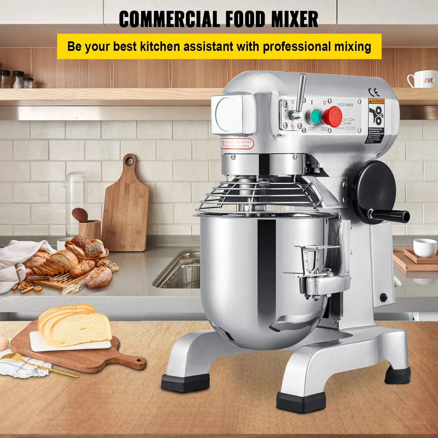 Electric Stainless Steel Commercial Mix Dough Machine Processor
