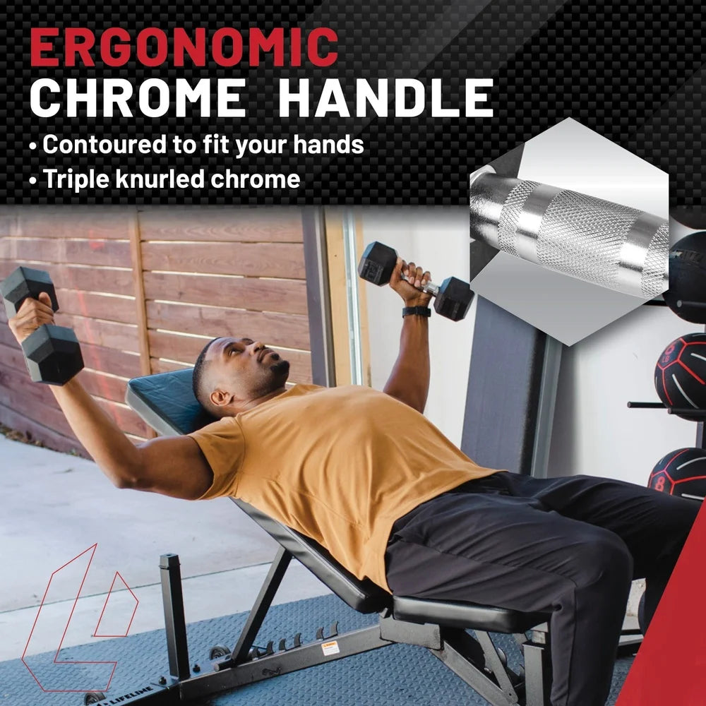 Rubber Dumbbell - Durable Weight Training