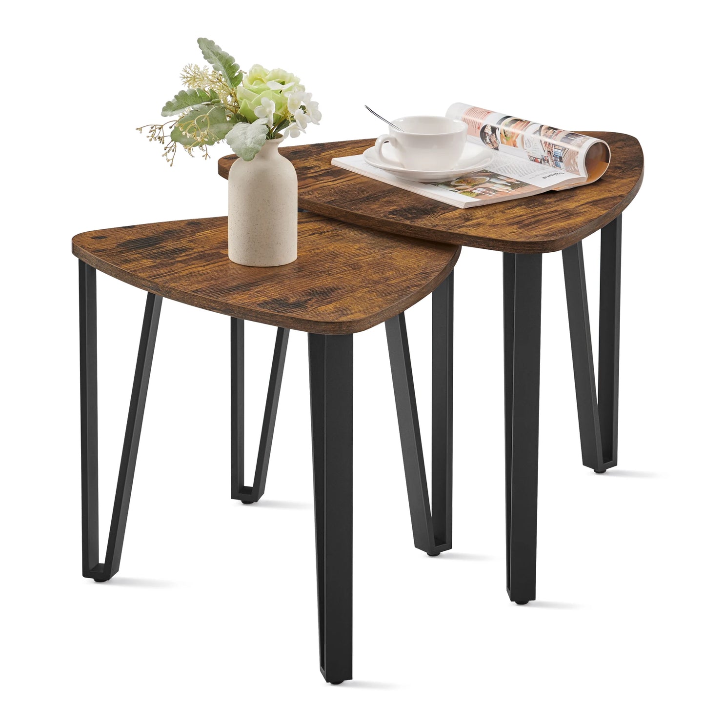 ndustrial Small Stacking Side Tables