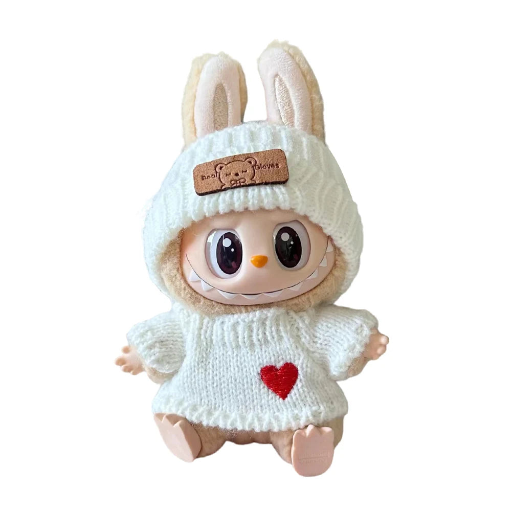 Mini Labubu Dolls Outfit Clothes Accessories without Doll
