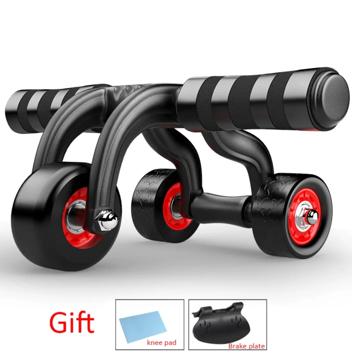 Four Wheel Abdominal Ab Roller Fitness Exercise Equipment