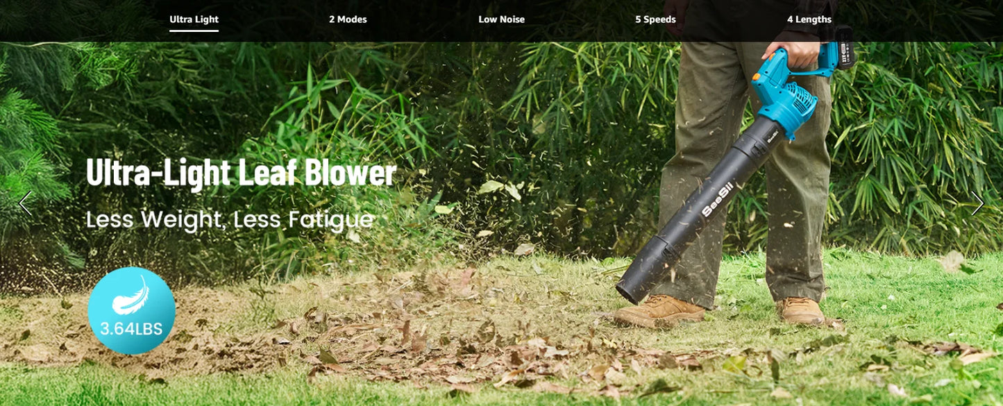 Electric String Trimmer Leaf Blower Combo Kit