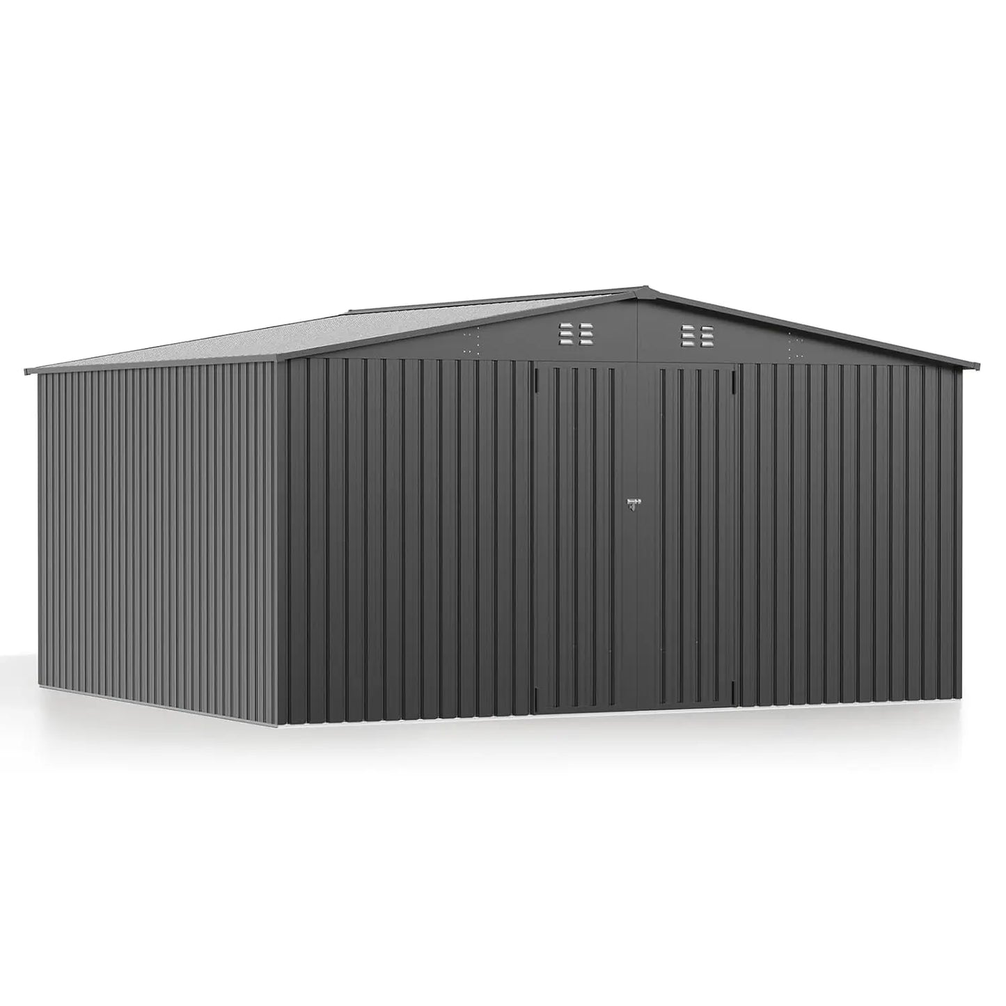 Metal Garden Tool Shed with Updated Frame Structure and Lockable Doors
