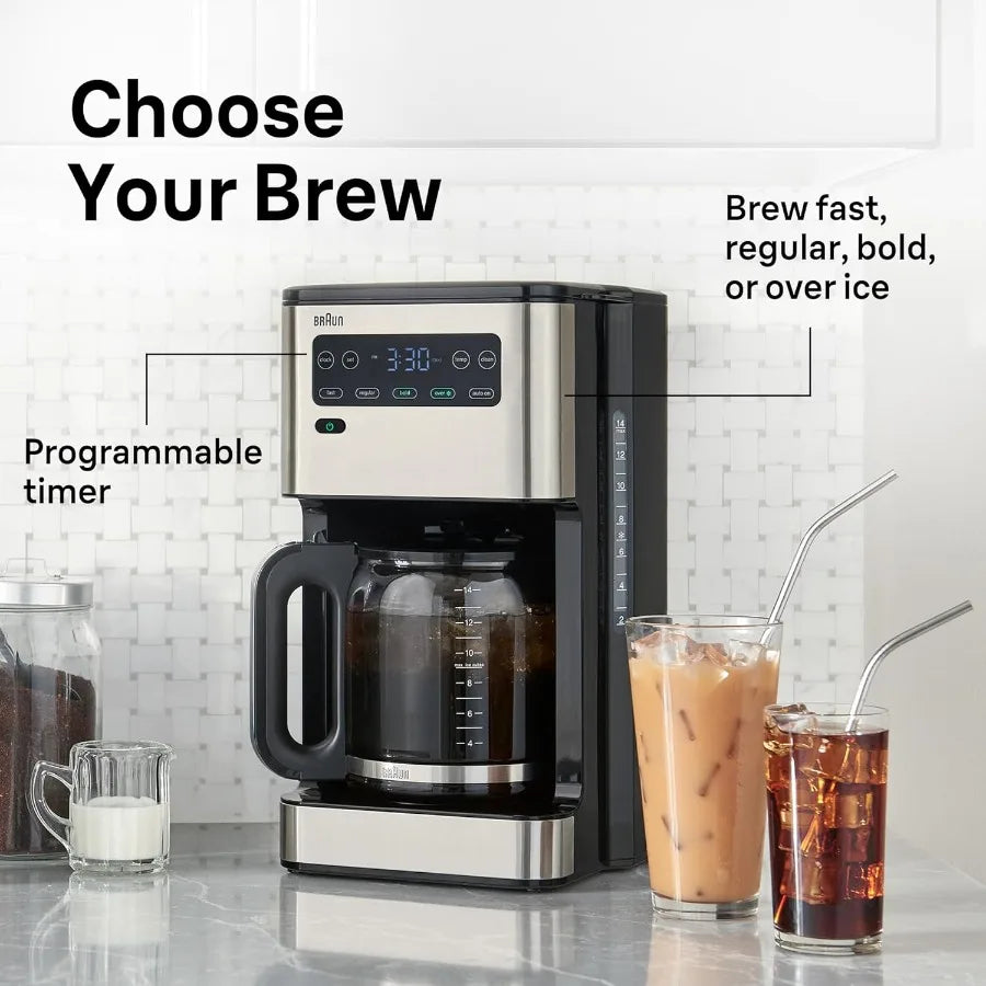 PureFlavor Coffee Maker with Fast Brew Speed and Touch Display