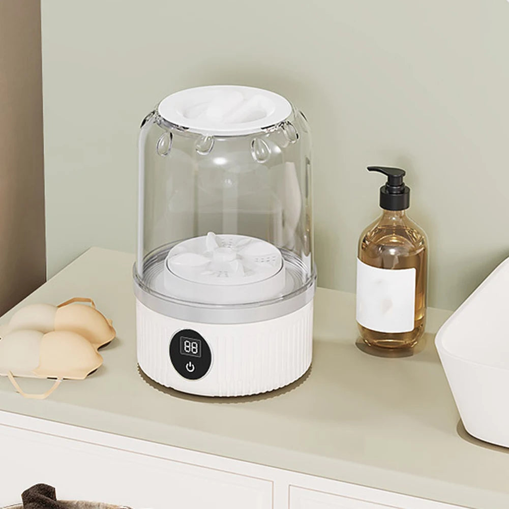 Cordless Small Washing Machine with Laundry Cup for Baby Clothes or lingerie
