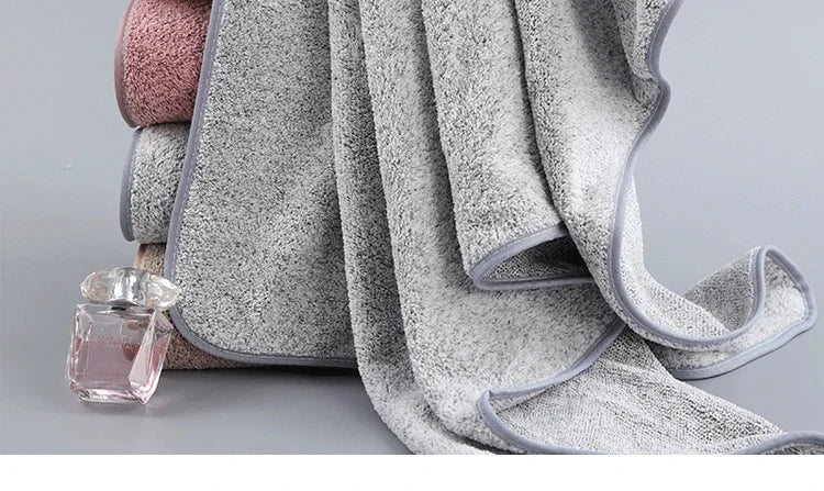 Bamboo Charcoal Coral Velvet Bath Towel